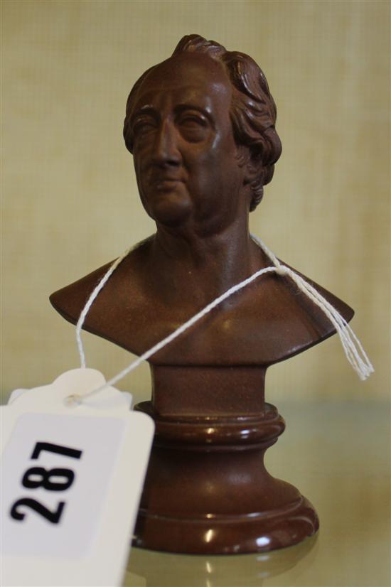 Meissen Bottger stoneware bust